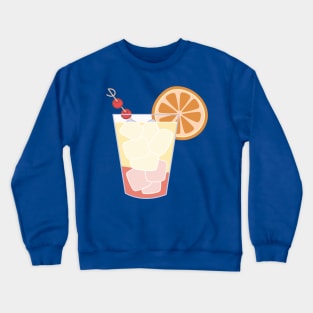 Tequila Sunrise Cocktail Crewneck Sweatshirt